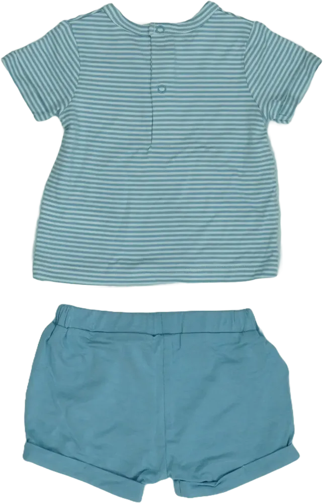 Kék OVS - Fagottino 2 részes szett - Felsőruházat és nadrág EU 56 / UK Újszülött / US Újszülött