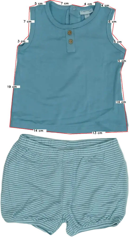 Blue OVS - Fagottino 2-piece set - Top &amp; Bottom EU 74 / UK 6-9 months / US 6-9 months