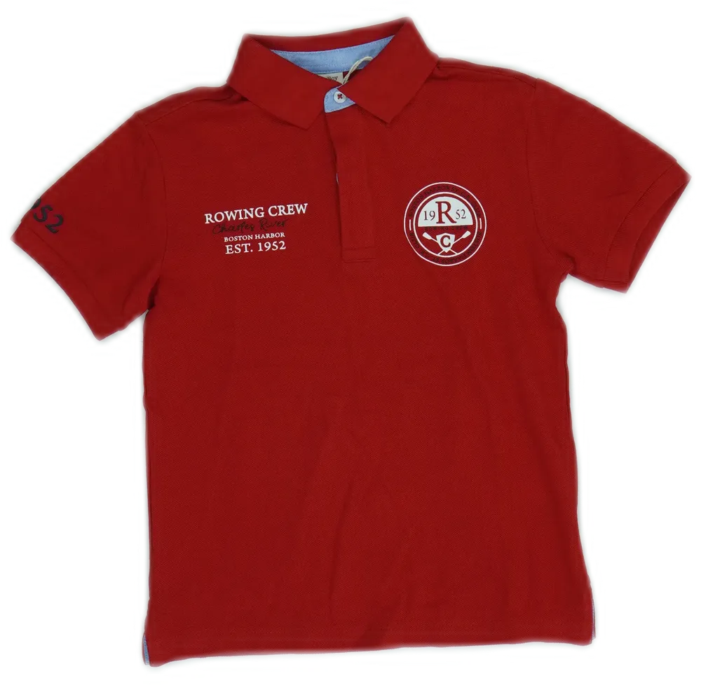 Piros OVS Galléros póló EU 122 / UK 7 év / US 7 év/M