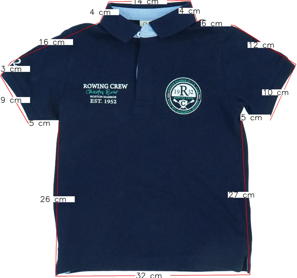 Kék OVS Galléros póló EU 104 / UK 4 év / US 4T/XS