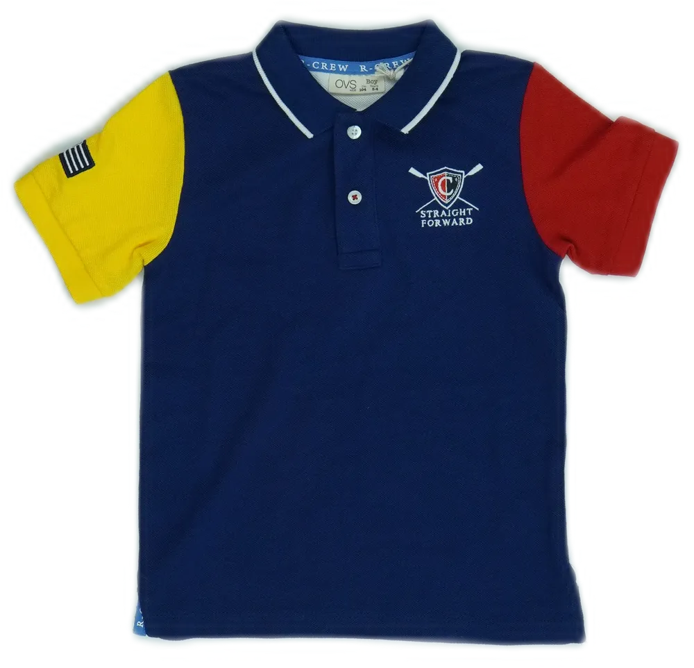 Kék OVS Galléros póló EU 104 / UK 4 év / US 4T/XS