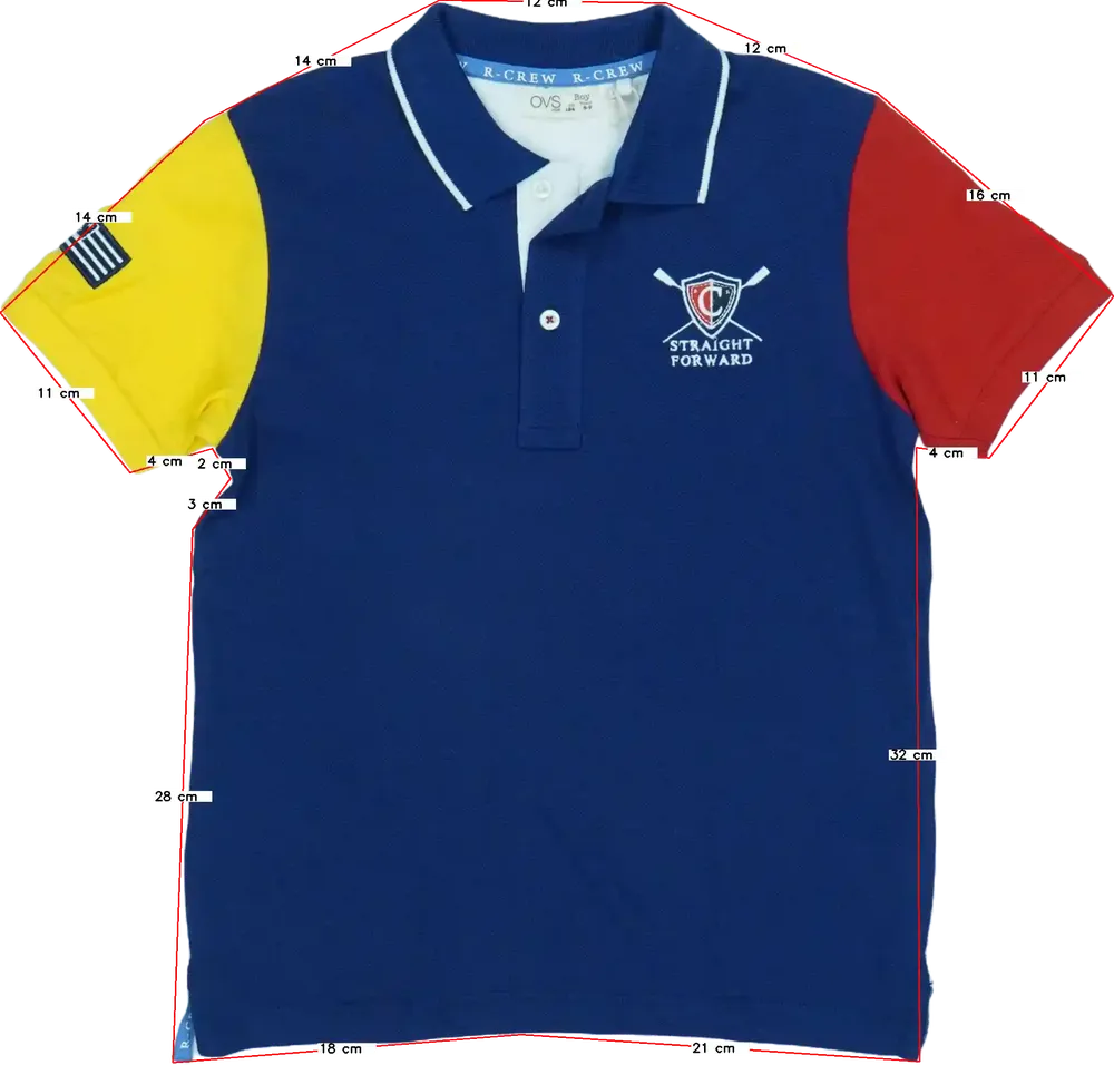 Többszínű OVS Galléros póló EU 134 / UK 9 év / US 9 év/L