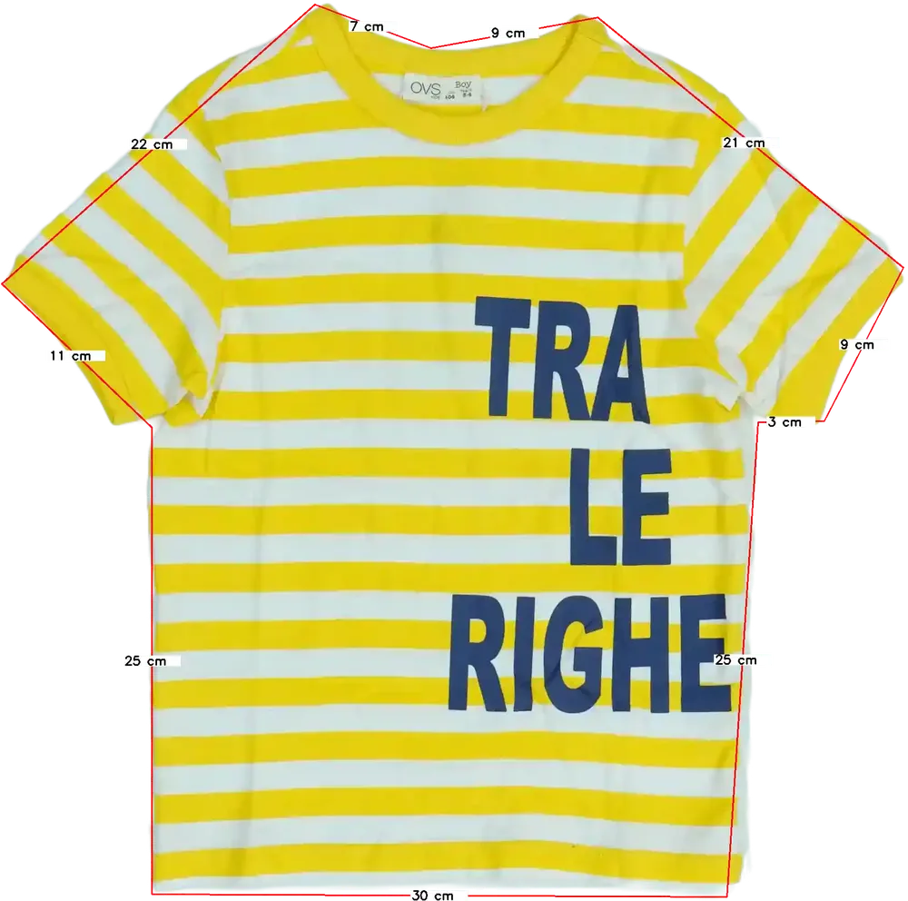 Sárga OVS Póló EU 104 / UK 4 év / US 4T/XS