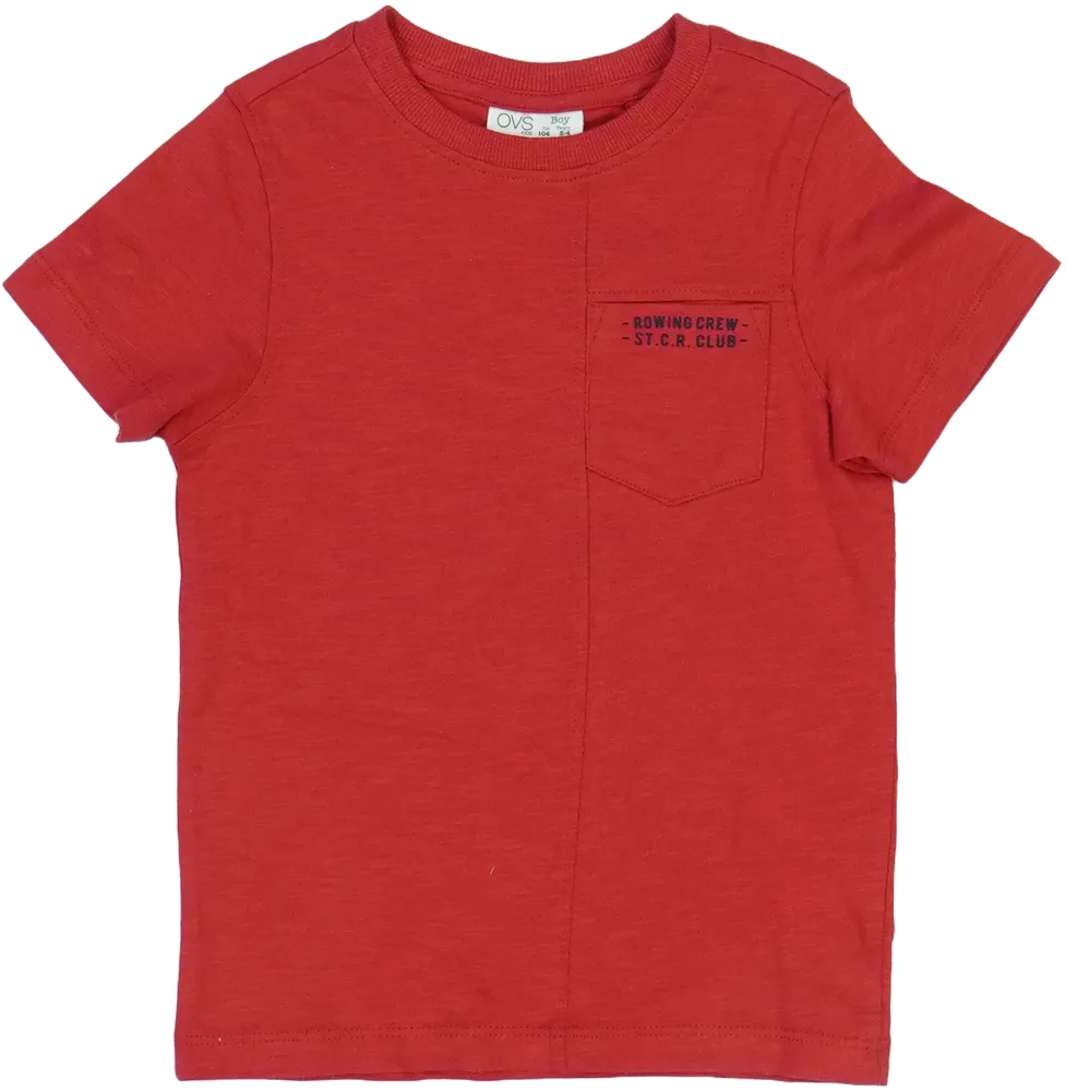 Piros OVS Póló EU 104 / UK 4 év / US 4T/XS