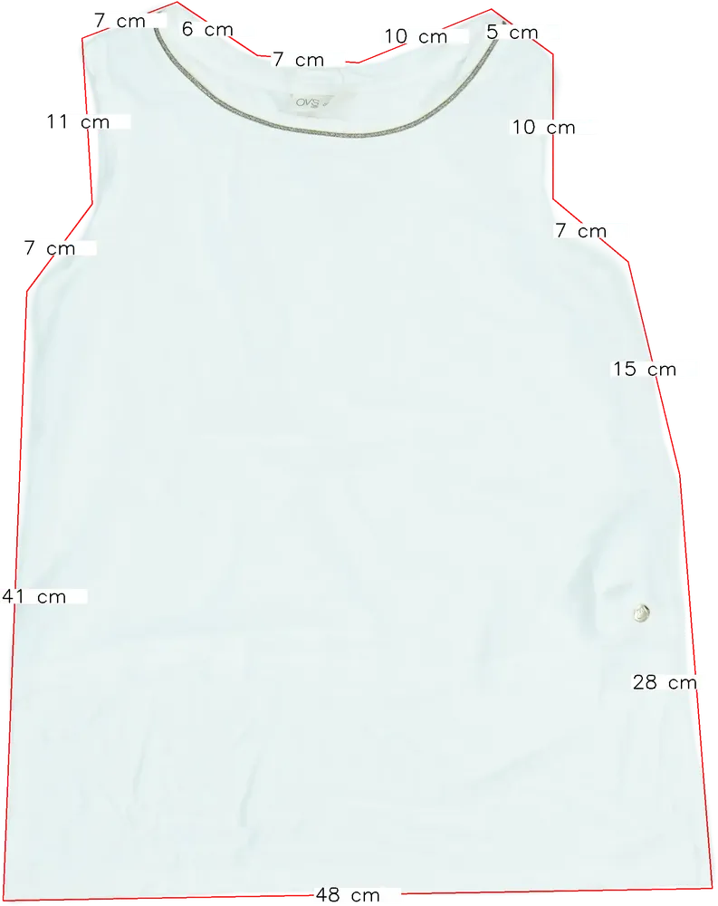 Fehér OVS Blúz EU 164 / UK 14 év / US 14 év/XL