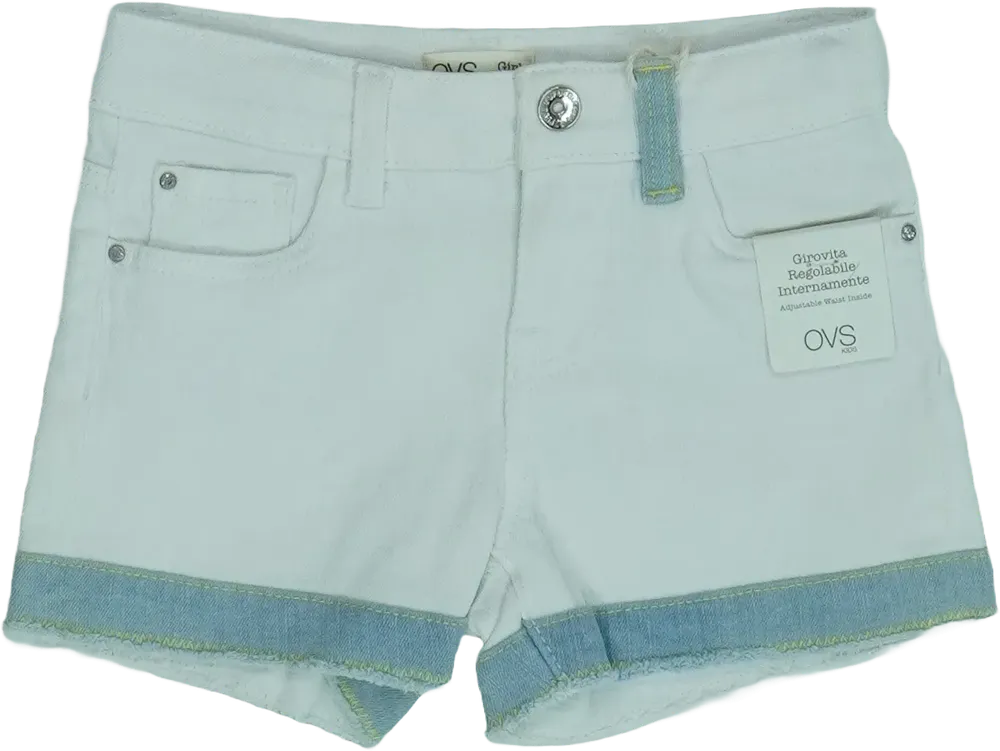 Fehér OVS Rövidnadrág EU 104 / UK 4 év / US 4T/XS