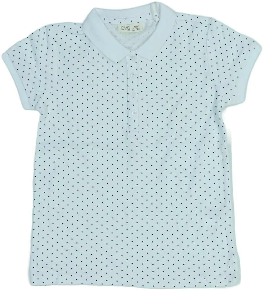 Fehér OVS Galléros póló EU 122 / UK 7 év / US 7 év/M