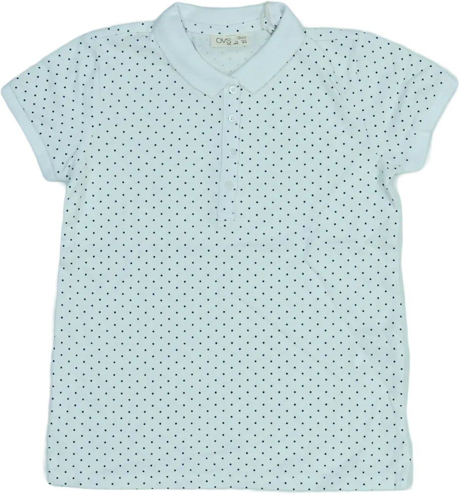 Fehér OVS Galléros póló EU 134 / UK 9 év / US 9 év/L