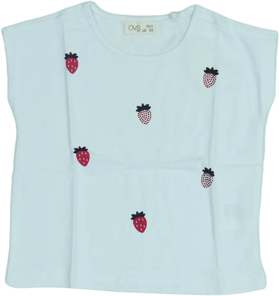 Fehér OVS Póló EU 104 / UK 4 év / US 4T/XS