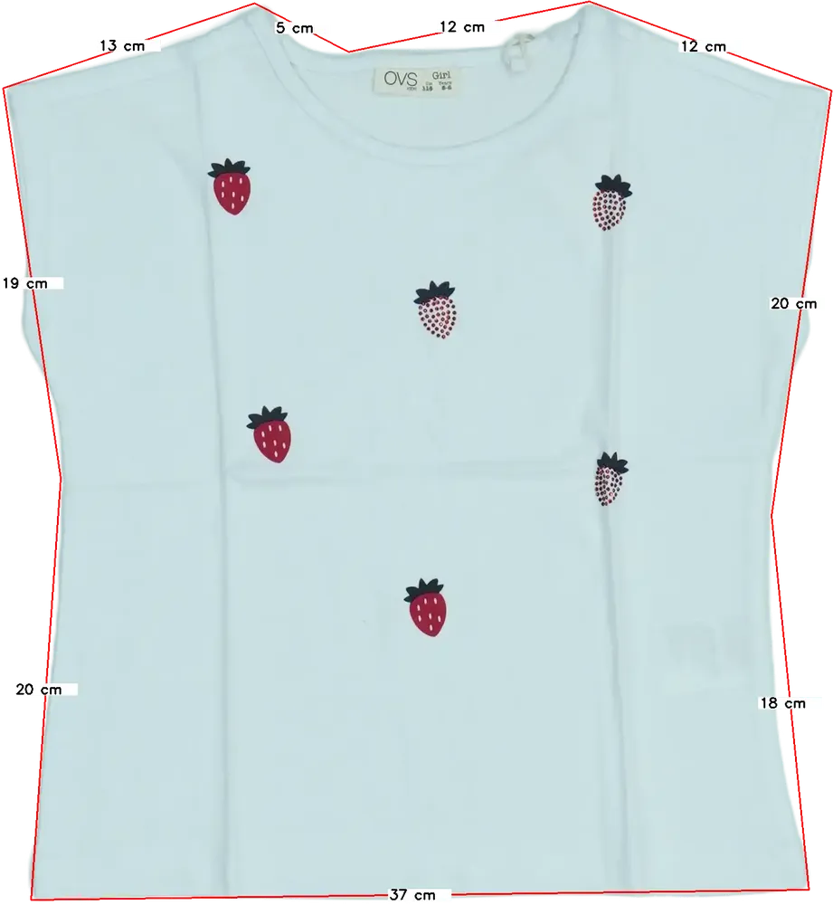 Fehér OVS Póló EU 116 / UK 6 év / US 6 év/S