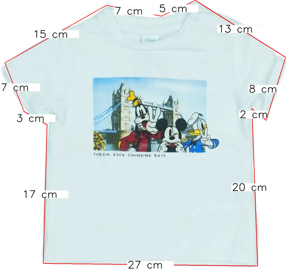 Fehér Disney Póló EU 80 / UK 9-12 hónap / US 12 hónap