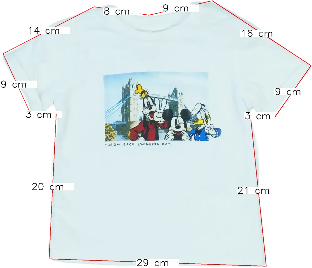 Fehér Disney Póló EU 92 / UK 2 év / US 2T