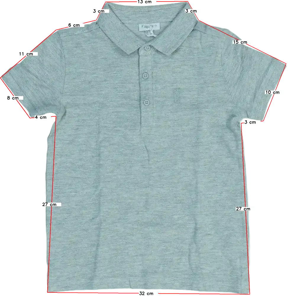 Szürke OVS - Fagottino Galléros póló EU 98 / UK 3 év / US 3T