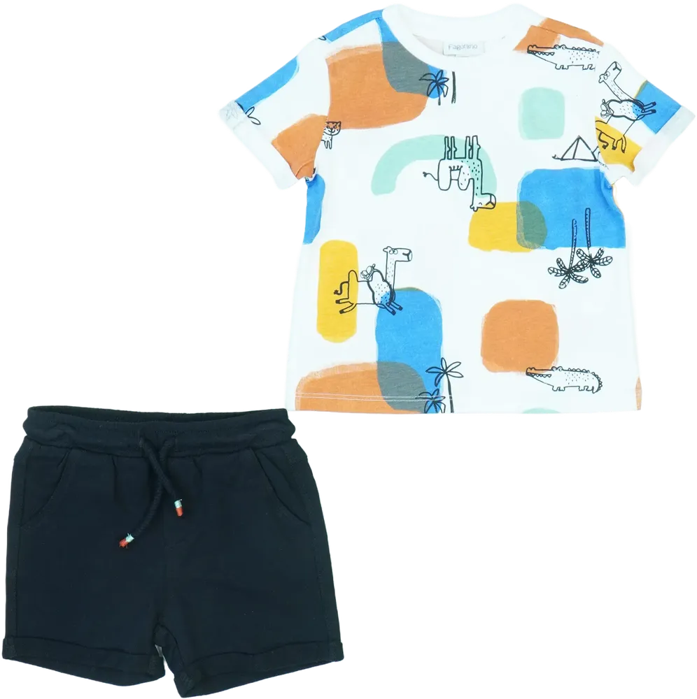 Többszínű OVS - Fagottino 2 részes szett - Felsőruházat és nadrág EU 80 / UK 9-12 hónap / US 12 hónap