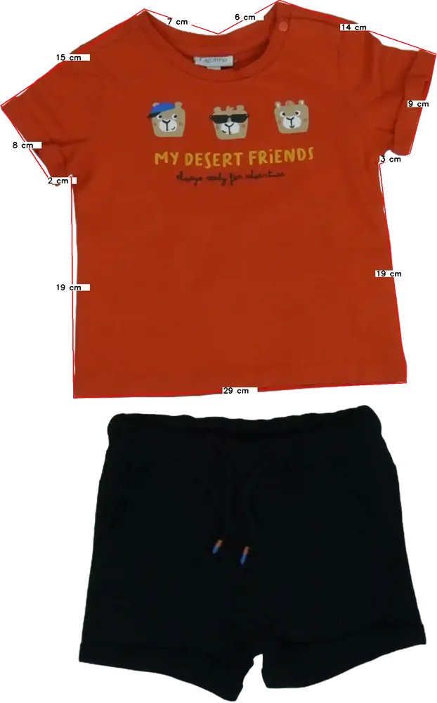 Többszínű OVS - Fagottino 2 részes szett - Felsőruházat és nadrág EU 80 / UK 9-12 hónap / US 12 hónap