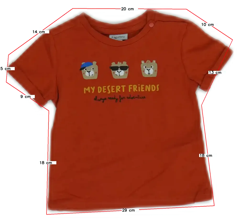 Sárga (narancs) OVS - Fagottino Póló EU 86 / UK 12-18 hónap / US 18 hónap