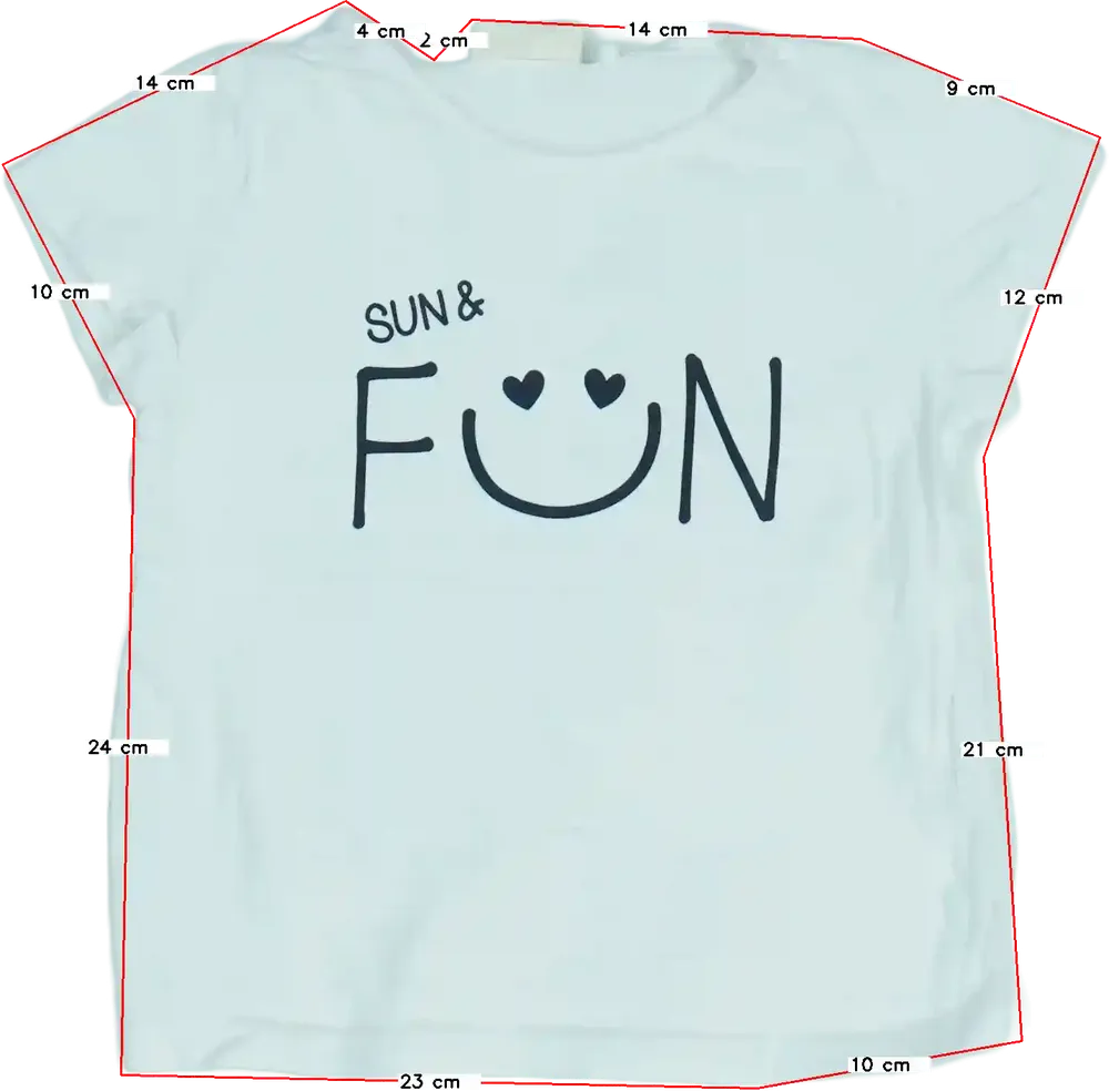 Fehér OVS Póló EU 110 / UK 5 év / US 5 év/XS