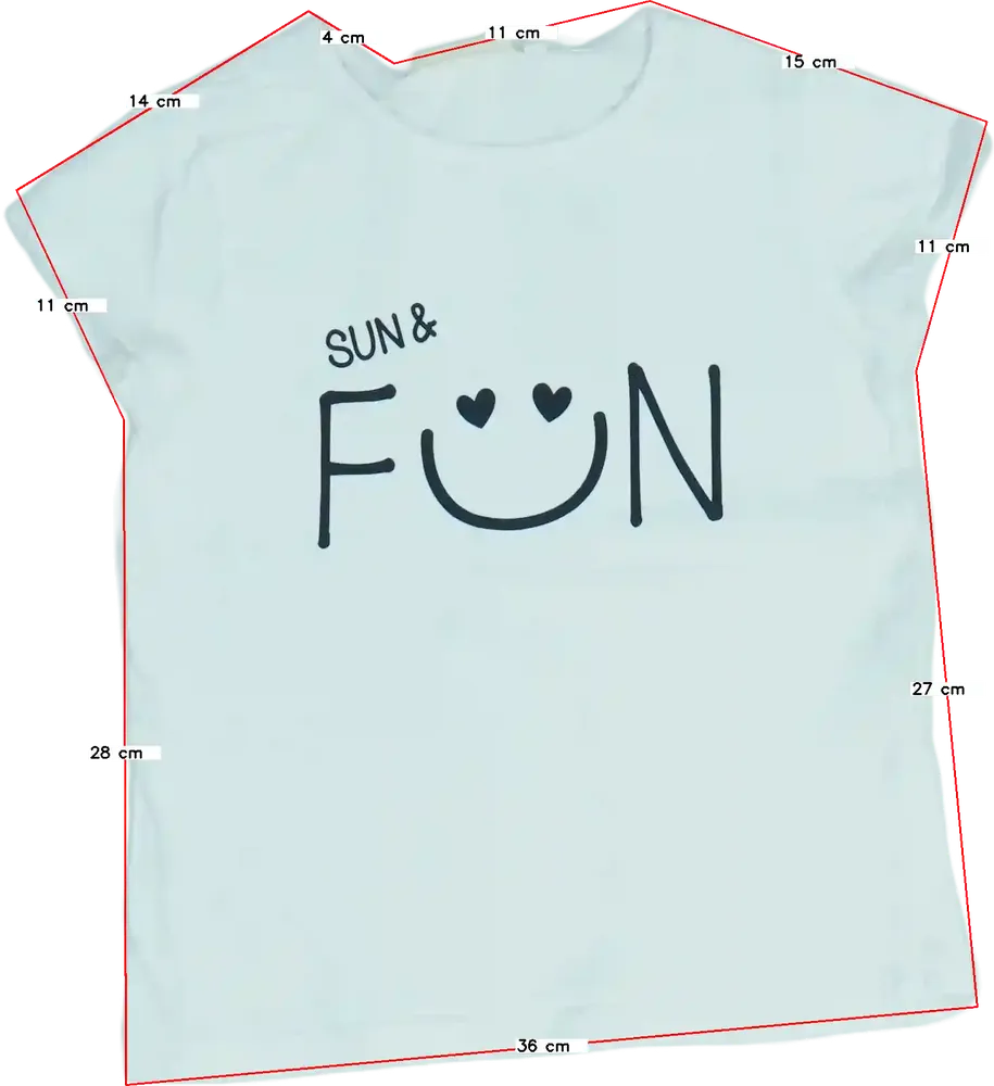 Fehér OVS Póló EU 122 / UK 7 év / US 7 év/M