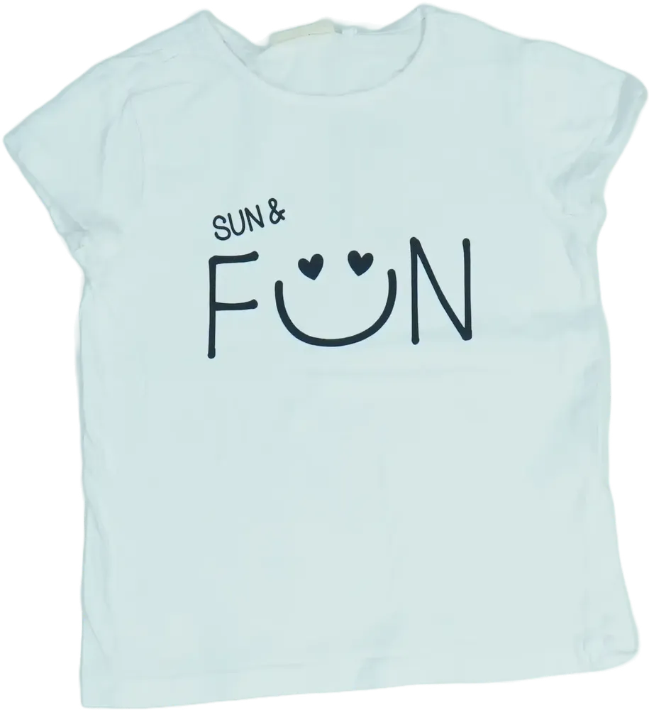 Fehér OVS Póló EU 122 / UK 7 év / US 7 év/M