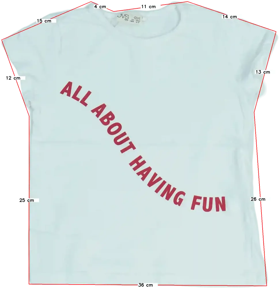 Fehér OVS Póló EU 122 / UK 7 év / US 7 év/M