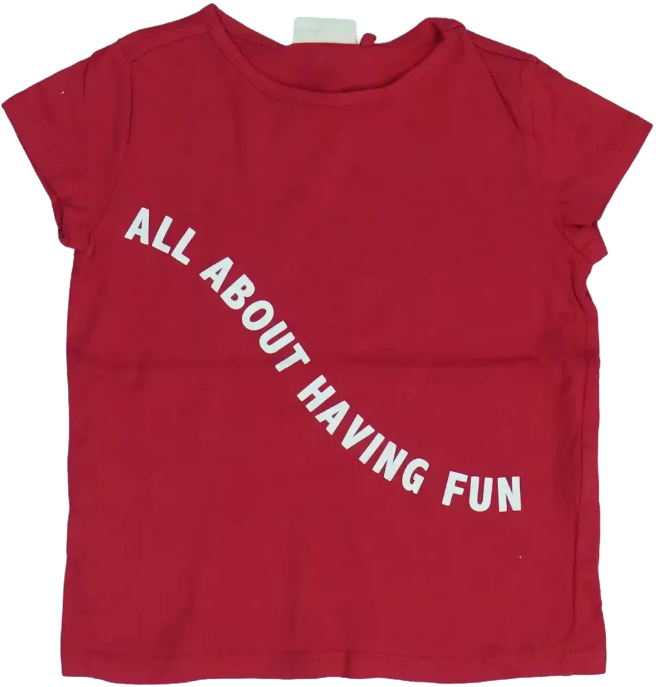 Piros OVS Póló EU 122 / UK 7 év / US 7 év/M