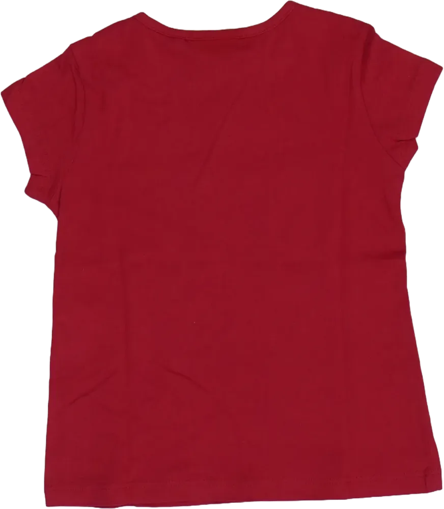 Piros OVS Póló EU 134 / UK 9 év / US 9 év/L