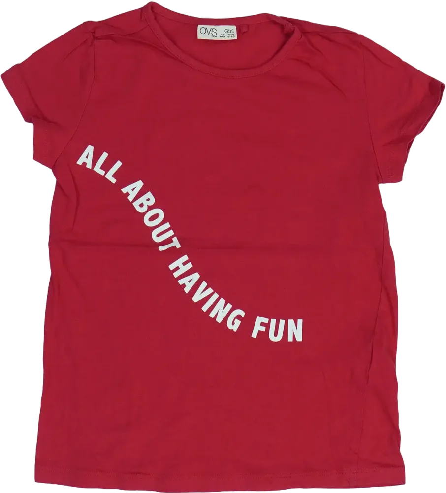 Piros OVS Póló EU 140 / UK 10 év / US 10 év/L