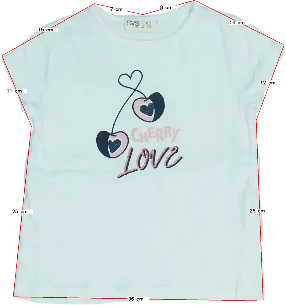 Fehér OVS Póló EU 116 / UK 6 év / US 6 év/S