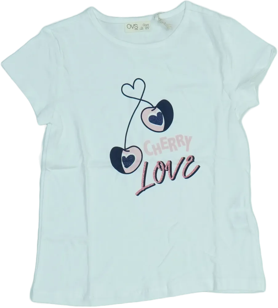 Fehér OVS Póló EU 122 / UK 7 év / US 7 év/M