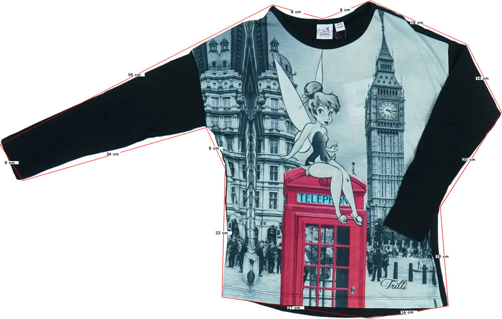 Többszínű Disney Hosszú ujjú felső EU 140 / UK 10 év / US 10 év/L