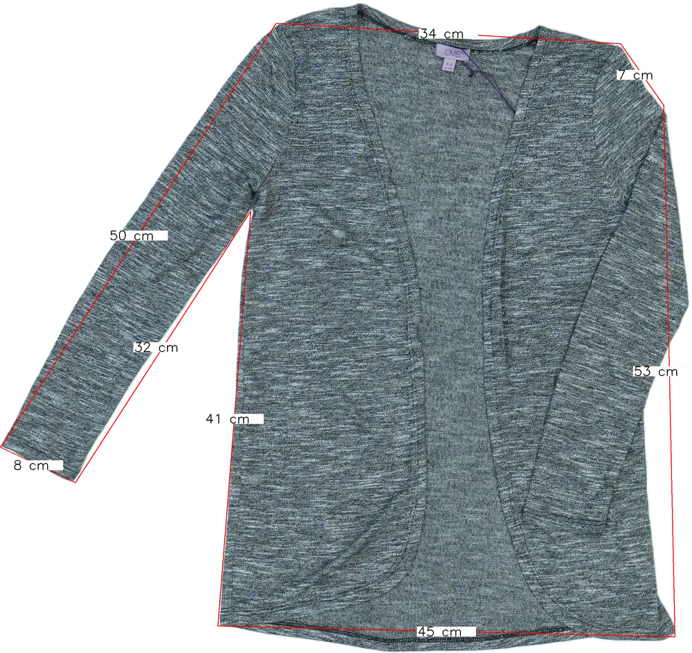 Szürke OVS Kardigán EU 134 / UK 9 év / US 9 év/L