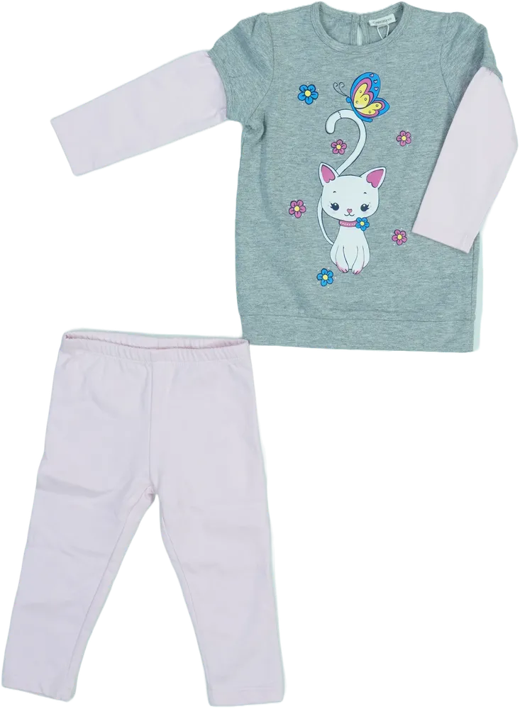 Grey OVS - Fagottino 2-piece set - Top &amp; Bottom EU 92 / UK 2 years / US 2T