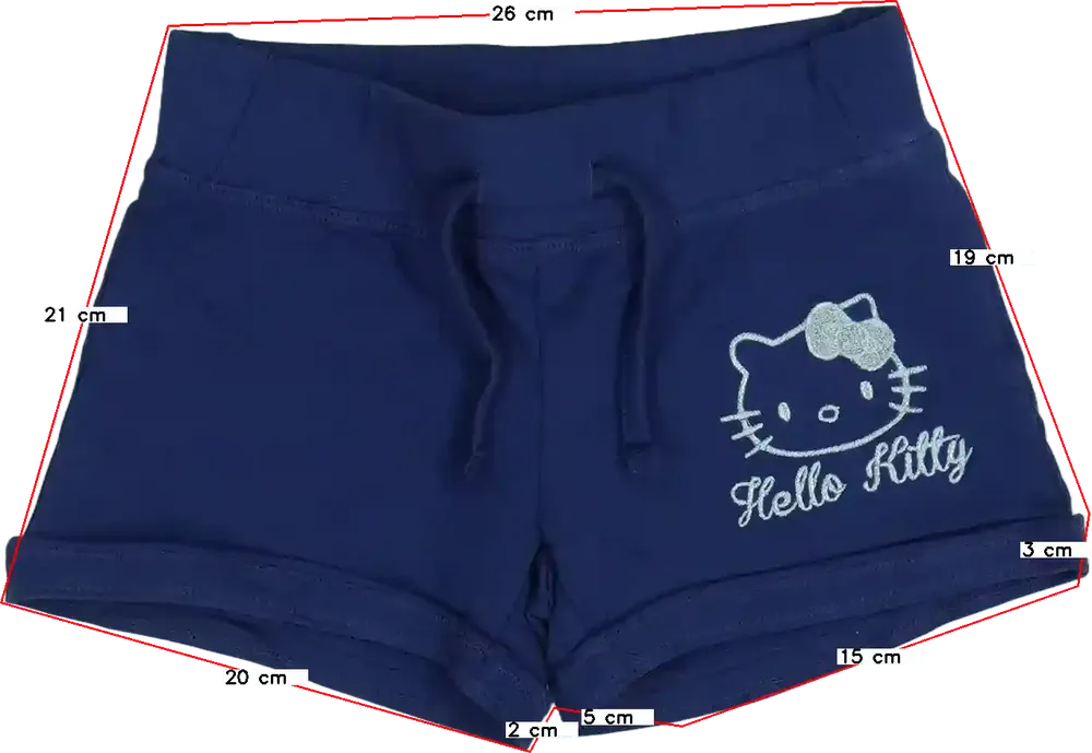 Kék Hello Kitty Rövidnadrág EU 104 / UK 4 év / US 4T/XS