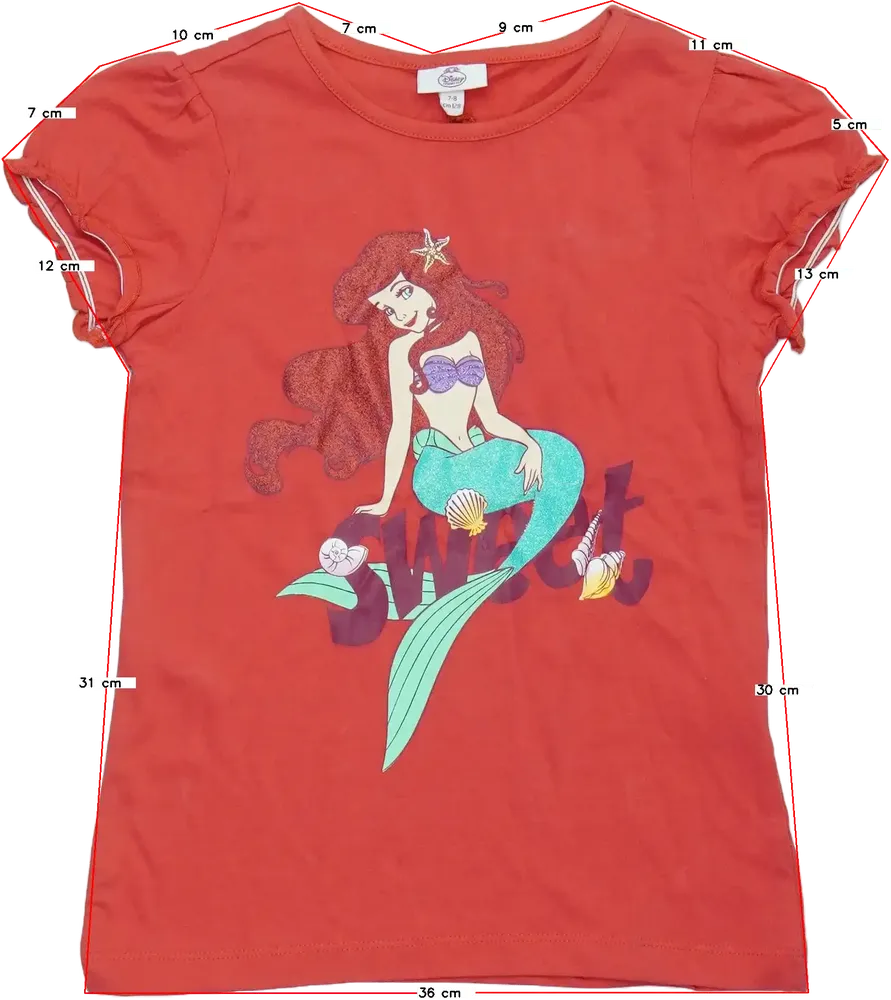 Piros Disney Póló EU 128 / UK 8 év / US 8 év/M