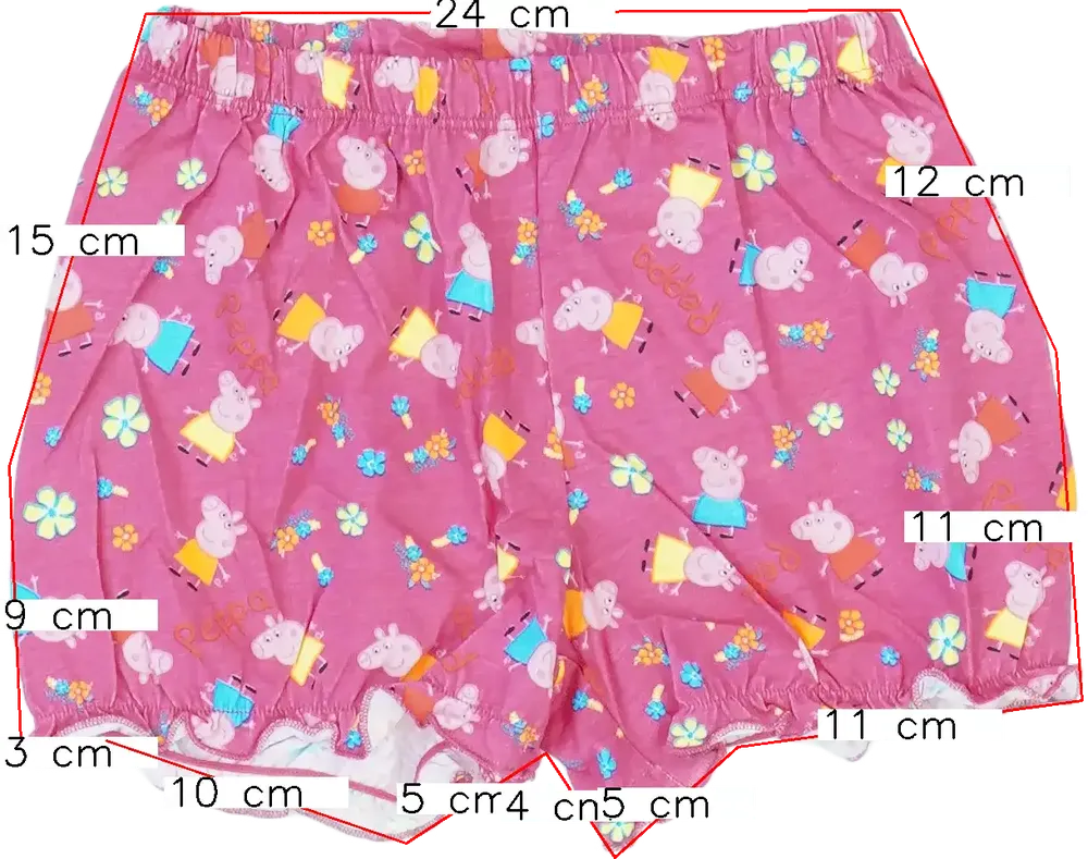 Rózsaszín Peppa Pig Rövidnadrág EU 98 / UK 3 év / US 3T