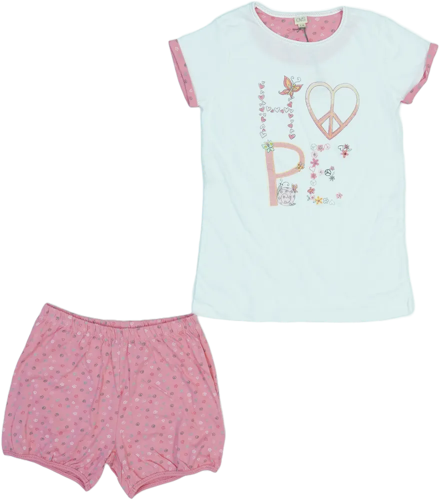 Fehér OVS Pizsama EU 140 / UK 10 év / US 10 év/L