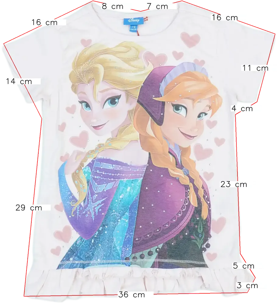 Rózsaszín Disney Póló EU 128 / UK 8 év / US 8 év/M