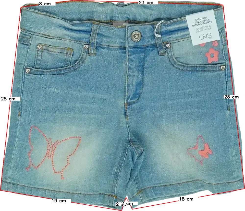 Kék OVS Rövidnadrág EU 128 / UK 8 év / US 8 év/M