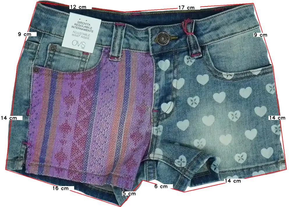 Kék OVS Rövidnadrág EU 122 / UK 7 év / US 7 év/M