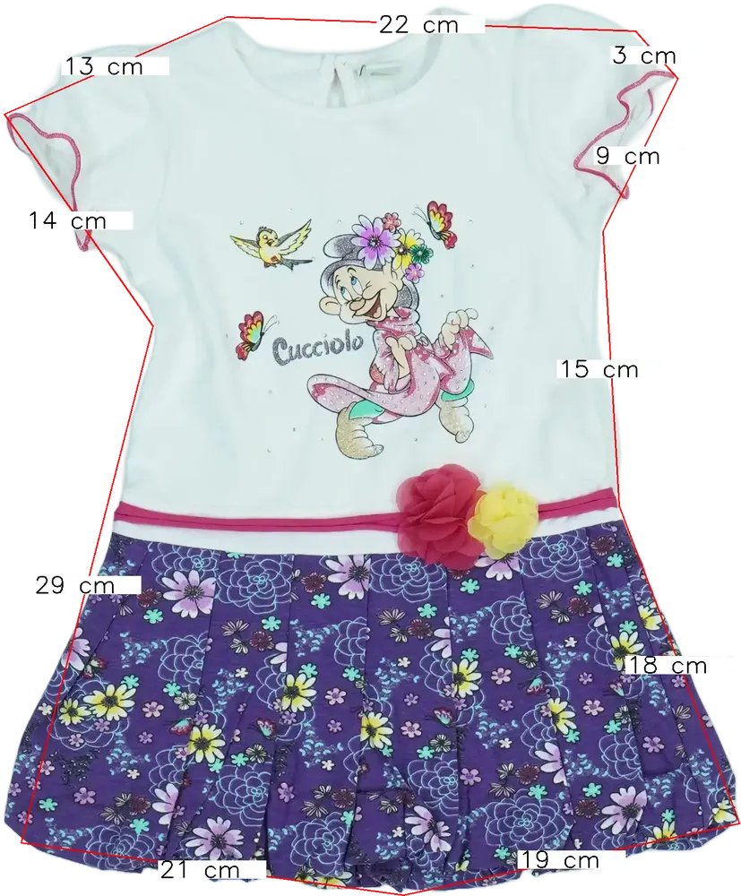 Fehér Disney Ruha EU 86 / UK 12-18 hónap / US 18 hónap