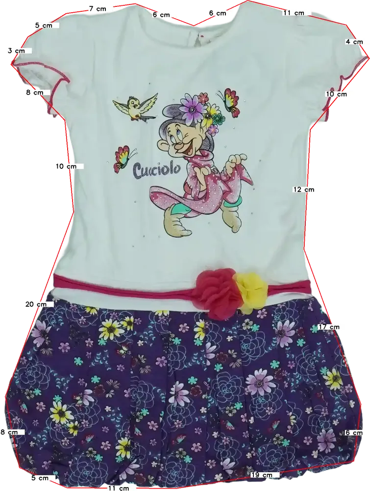 Fehér Disney Ruha EU 92 / UK 2 év / US 2T