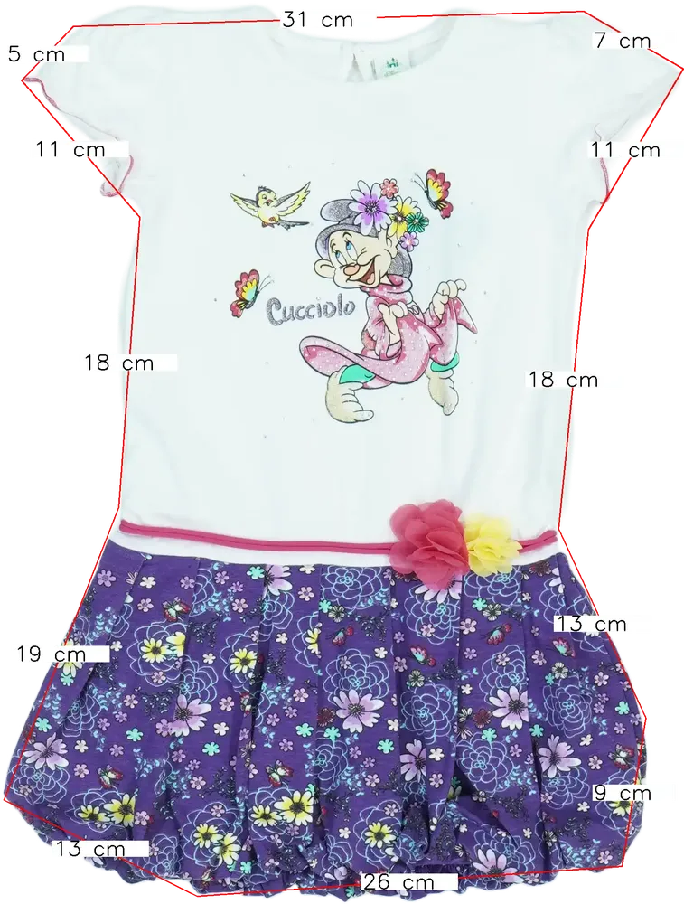 Többszínű Disney Ruha EU 98 / UK 3 év / US 3T