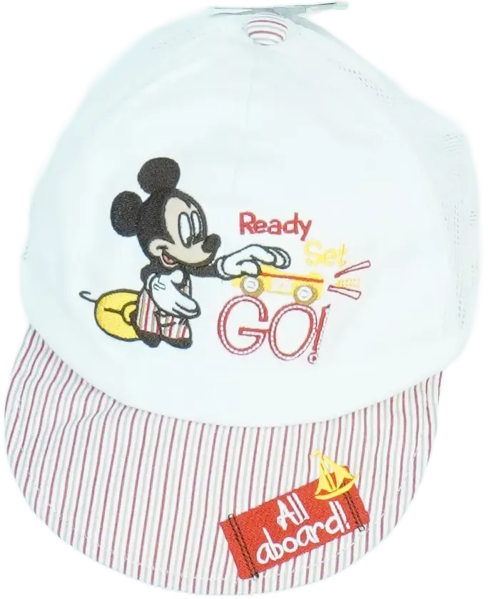 Fehér Disney Baseball sapka EU 98 / UK 3 év / US 3T