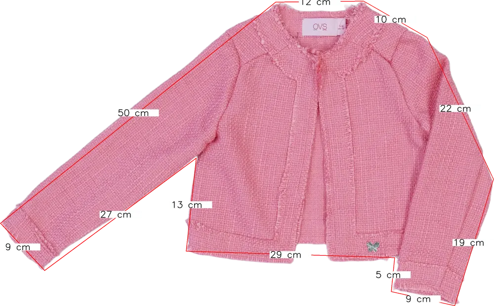 Rózsaszín OVS Dzseki EU 116 / UK 6 év / US 6 év/S