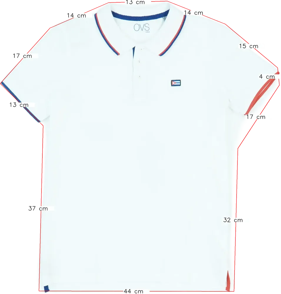 Fehér OVS Galléros póló EU 152 / UK 12 év / US 12 év/L