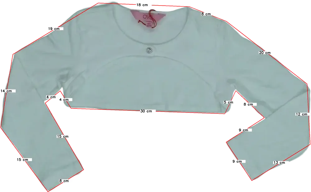 Fehér OVS Bolero EU 110 / UK 5 év / US 5 év/XS