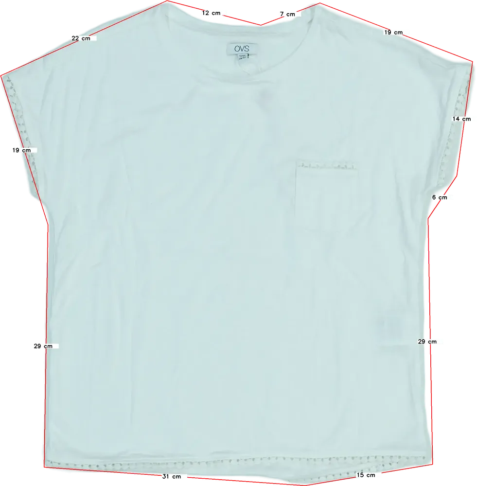 Fehér OVS Póló EU 152 / UK 12 év / US 12 év/L