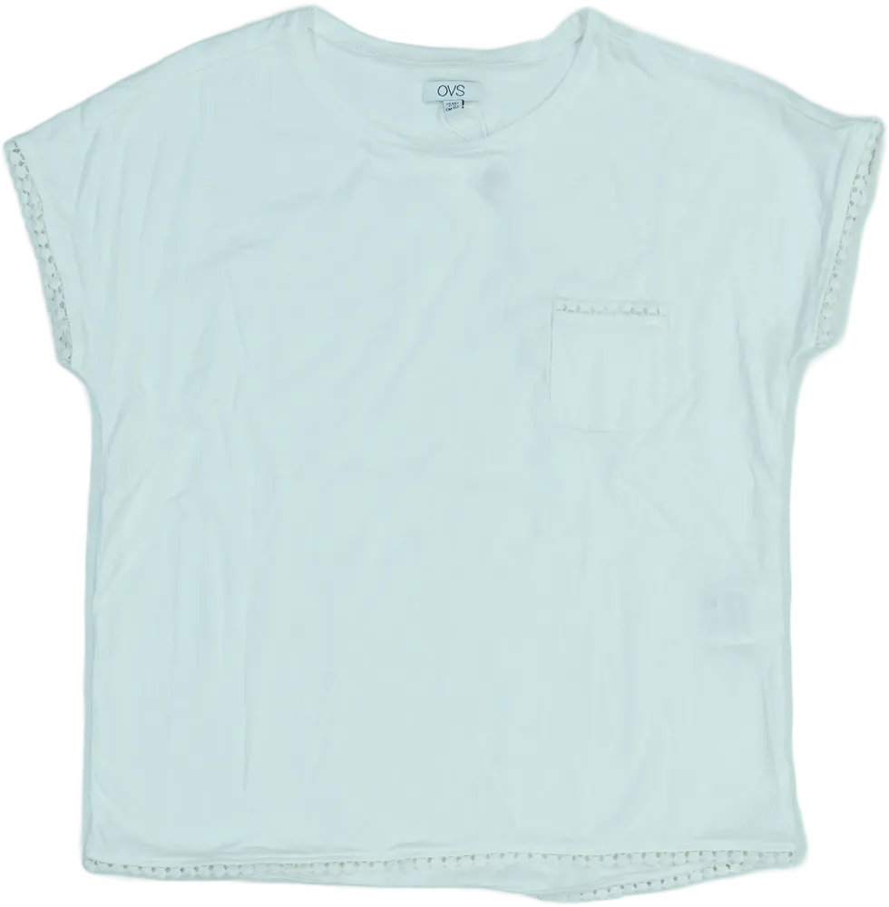 Fehér OVS Póló EU 152 / UK 12 év / US 12 év/L