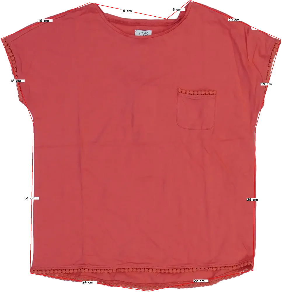 Rózsaszín OVS Póló EU 158 / UK 13 év / US 14 év/XL