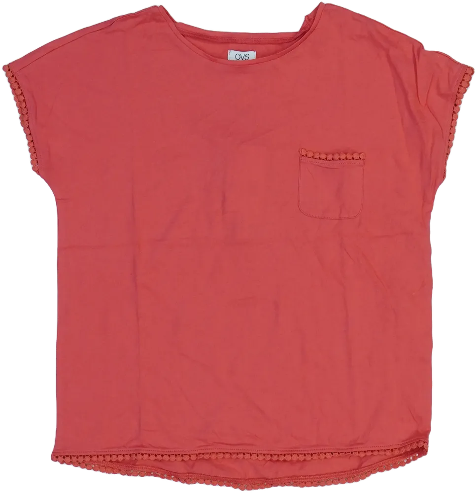 Rózsaszín OVS Póló EU 158 / UK 13 év / US 14 év/XL